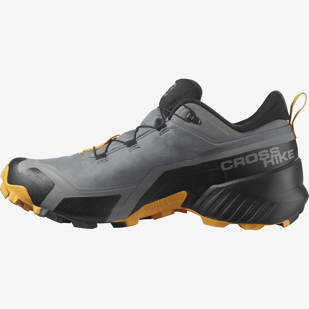 Salomon CROSS HIKE GORE-TEX Zapatillas Trekking Hombre - Gris - Colombia (64829-QYNX)